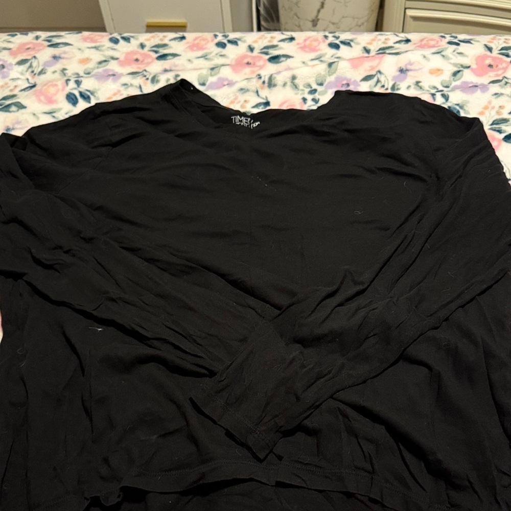 Black Long Sleeve Top